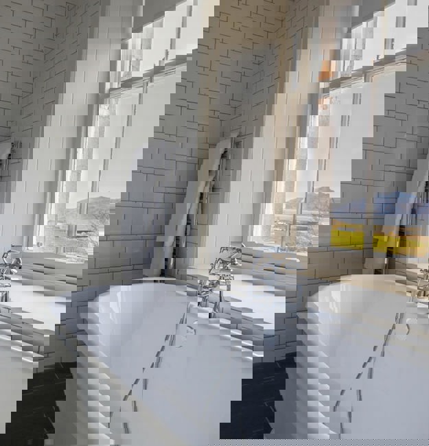 Bathroom with a view